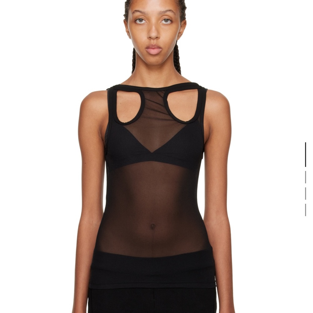 Dion Lee Sheer Shift Loop Tank Top - image 1